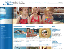 Tablet Screenshot of freibad-ld.de